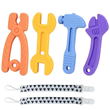 Haili Baby Teething Toys, Baby Teethers for 3-6 Months, Freezer BPA Free Silicone Teethers for Babies 6-12 Months 0-6 Months, Ha