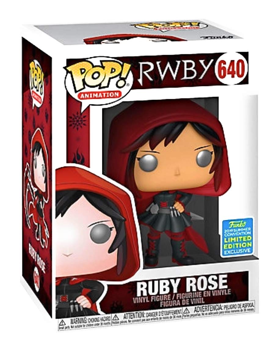 Funko Pop! Rwby Ruby Rose #640 Sdcc 2019 Exclusive
