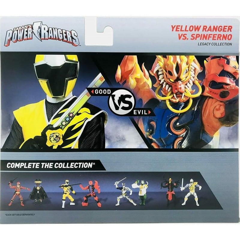 Bandai Pwr Rangers Legacy Collection (Yellow & Spinferno)