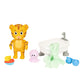 Daniel Tiger's Neighborhood Bath Time Figure - 7" Tall, Articulated, Plastic, Tiger Color with Frog Robe & Tigey Slippers (Model: B07P3H1J6