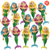 ArtCreativity Bendable Mermaid Figures, Set of 12 Flexible Magical Figurines, Stress Relief Fidget Toys for Kids, Birthday Party