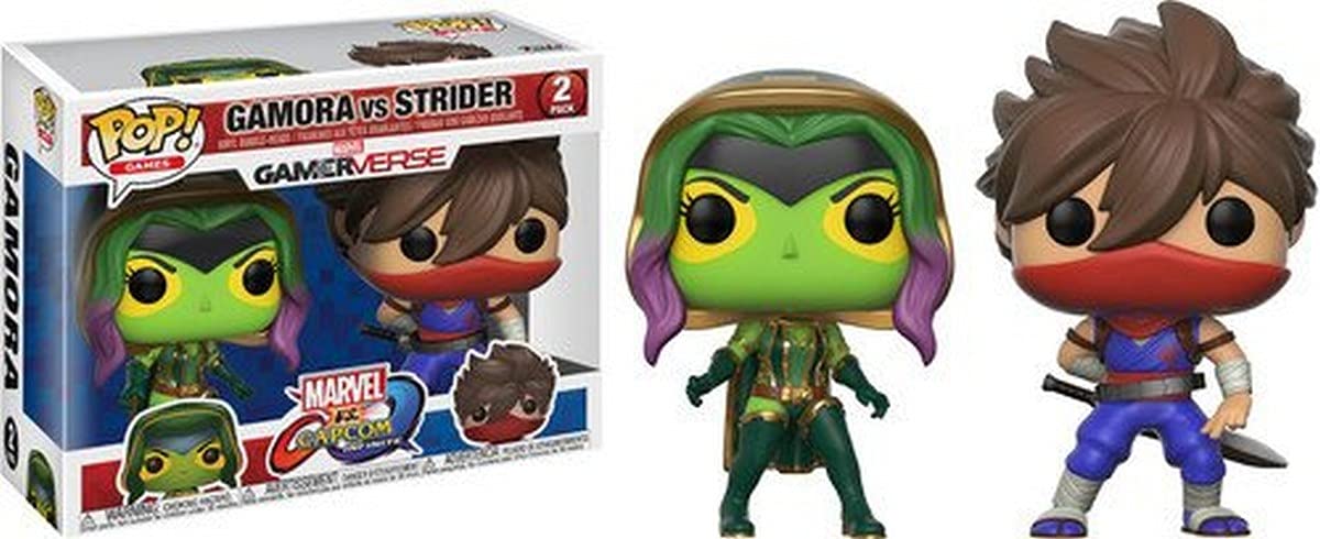 Funko Pop! Tv: Marvel Vs Capcom - Gamora Vs Strider Collectible Figure