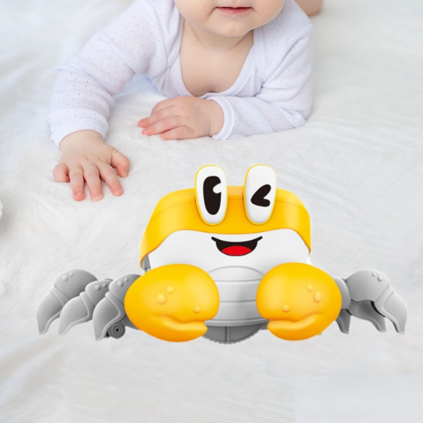 Trendivibe Electric Animal Realistic Interactive Companion For Pet Sensory Animal Yellow| Baby Learning Toy | Infant Activity To