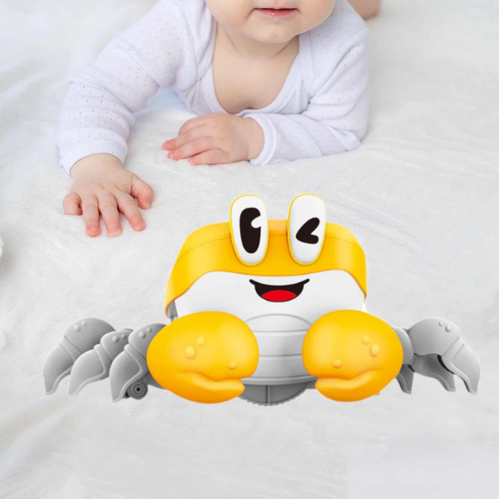 Trendivibe Electric Animal Realistic Interactive Companion For Pet Sensory Animal Yellow| Baby Learning Toy | Infant Activity To