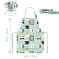 Pipoobear Kids Apron With Chef Hat For Boys And Girls Aged 2-6, Cute Toddler Aprons Set With Pocket For Cooking Baking Painting Gardening