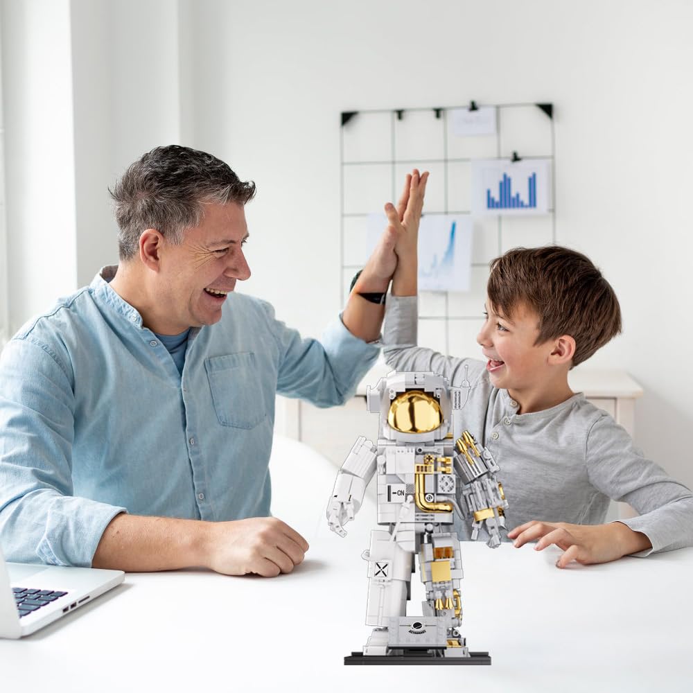 NETEHU Space Astronaut Building Block Toy - Ideal Gift for 6-14 Year Old Children - 880pcs for mature-themed Space Astronaut Building Block Sets