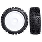 Hobbyfire PreGlued 1/8 Buggy Tires 17mm Wheels Foam Inserts w/ 17mm Wheel Wrench for Arrma Typhon 3S 6S Losi HPI Redcat Racing M