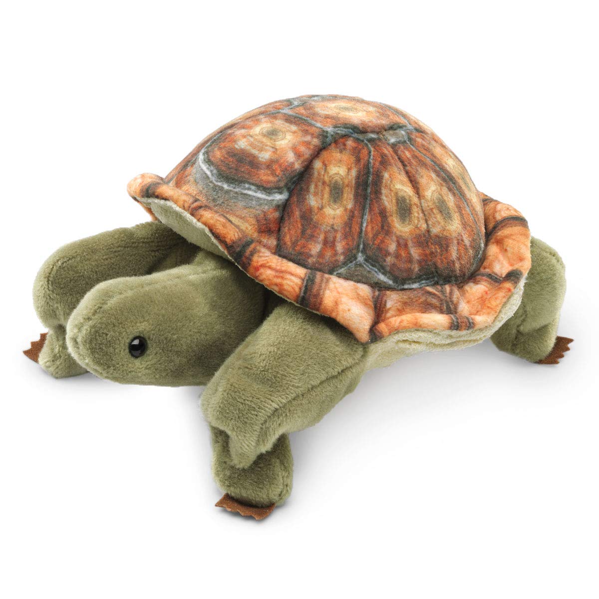 Folkmanis Mini Tortoise Finger Puppet, Multicolor