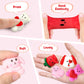 Surcvio 28 Pack Valentine Mochi Squishies Gifts For Kids, Greeting Cards And Mochi Squishies Filled Hearts Kawaii Squishies Stress Relief Fidget Toys Classroom Exchange Party Favors Prizes Gifts
