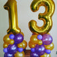 40 Inch Gold 13 Number Balloons Giant Jumbo Huge 13 Or 31 Foil Mylar Helium Number Digital Balloons Gold Birthday Mylar Digital