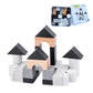 Cohhfwpd Wooden Building Blocks, Stacking Blocks Mini Size In Tin Box For Travel, Educational Toy Set For Child Ages 6+ And Adul