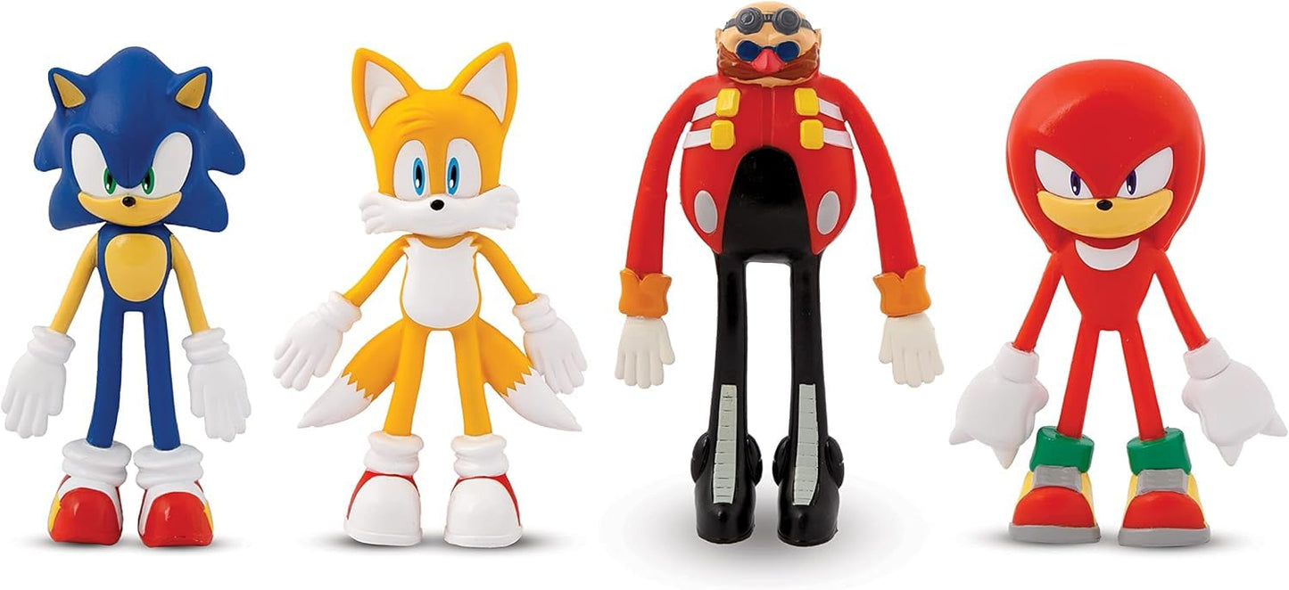 Tcg Toys Bend-Ems - Sonic The Hedgehog - The Original Bendable, Posable Actions Figures From The 90'S Are Back! Great Birthday Gifts For Kids, Boys, And Girls