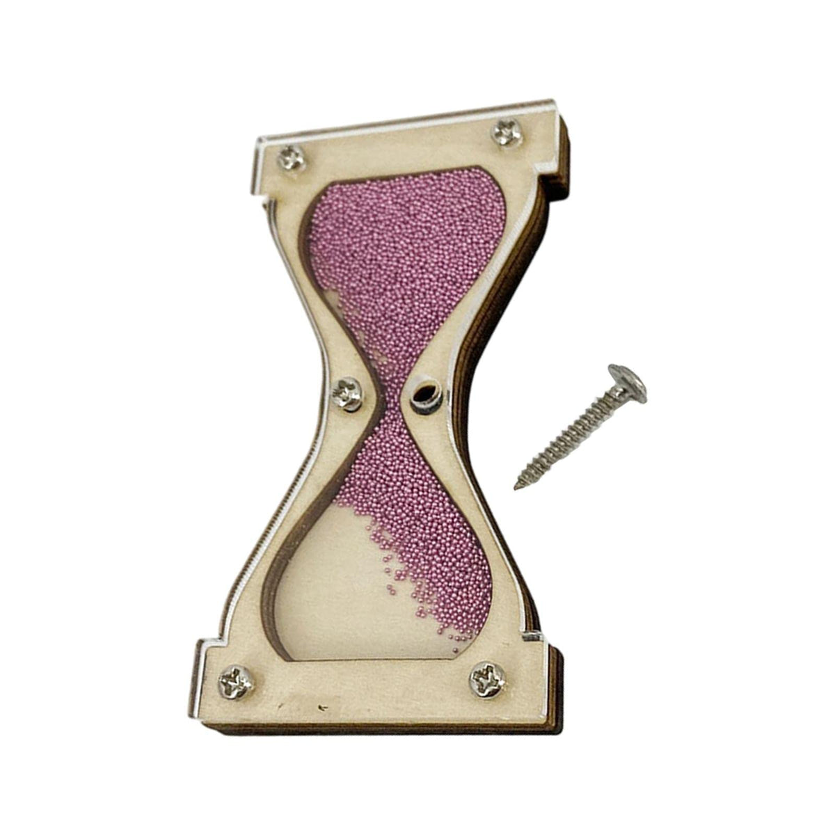 Ilsmysutra Kid Wooden Hourglass Toy Educational Simulation Game For Children Pink|Toys For Baby|Developmental Baby Toys