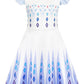 Sukyfecde Girls Princess Dresses Toddler Kids Costume Birthday Party Outfits Halloween Dress Up Size 6 White