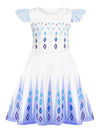 Sukyfecde Girls Princess Dresses Toddler Kids Costume Birthday Party Outfits Halloween Dress Up Size 6 White