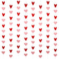 80 Heart Garland Red & Pink- Valentines Day Decoration, Hanging Hearts, Valentines Day Banner, Hanging Valentines Garland, Valen