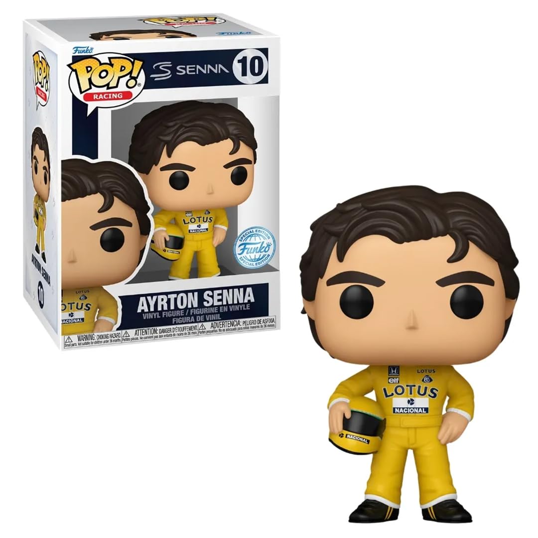 Funko Pop! Ayrton Senna 10 Exclusive Vinyl Figure - Multicolor, Normal Size, Model FU84453