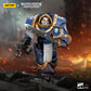 JOYTOY Warhammer Horus Heresy Ultramarines Cataphractii Terminator Squad 5.35in Sergeant with Power decorative replica blade 1:18 Scale Action Figure Mecha Joy Toy Collection Model