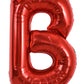 Toniful 40 Inch Large Bright Red Letter Balloons A-Z, Giant Jumbo Helium Foil Mylar Big Letter B Balloons For Birthday Party Ann