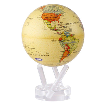 Mova Globe Yellow Political Map 6'