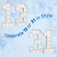 Marquee Numbers Large 31St-Birthday Decorations: 4Ft Light Up Number Party Decor 13 Year Old Women And Men Birthday Decoration B