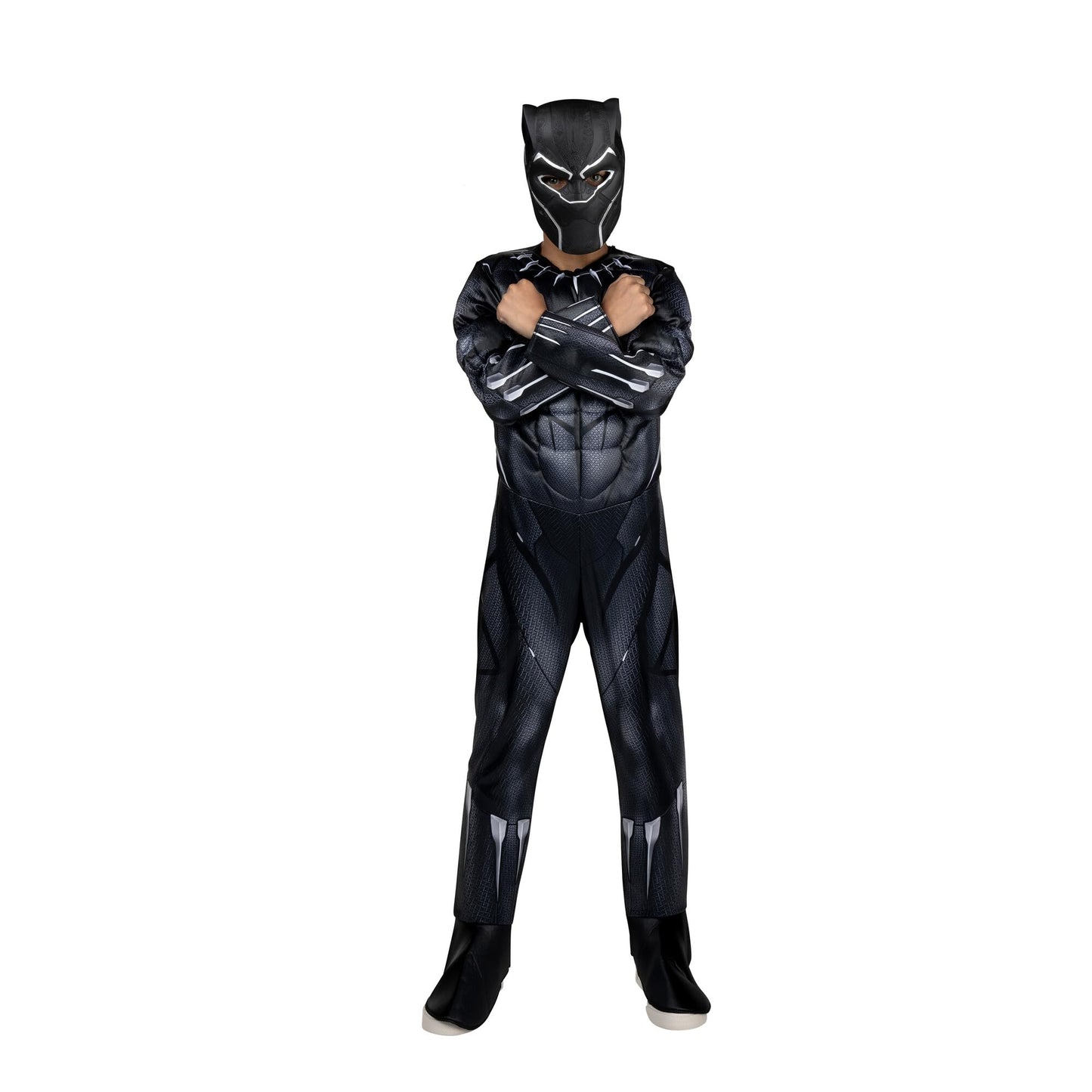Marvel Boys Deluxe Black Panther Costume, Kids Superhero Halloween Costume, Child - Officially Licensed