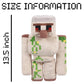 Weddye Pixel-Style Plushies Iron Golem Soft Toy, 2" Cotton, Yellow, Video Game-Inspired Collectible
