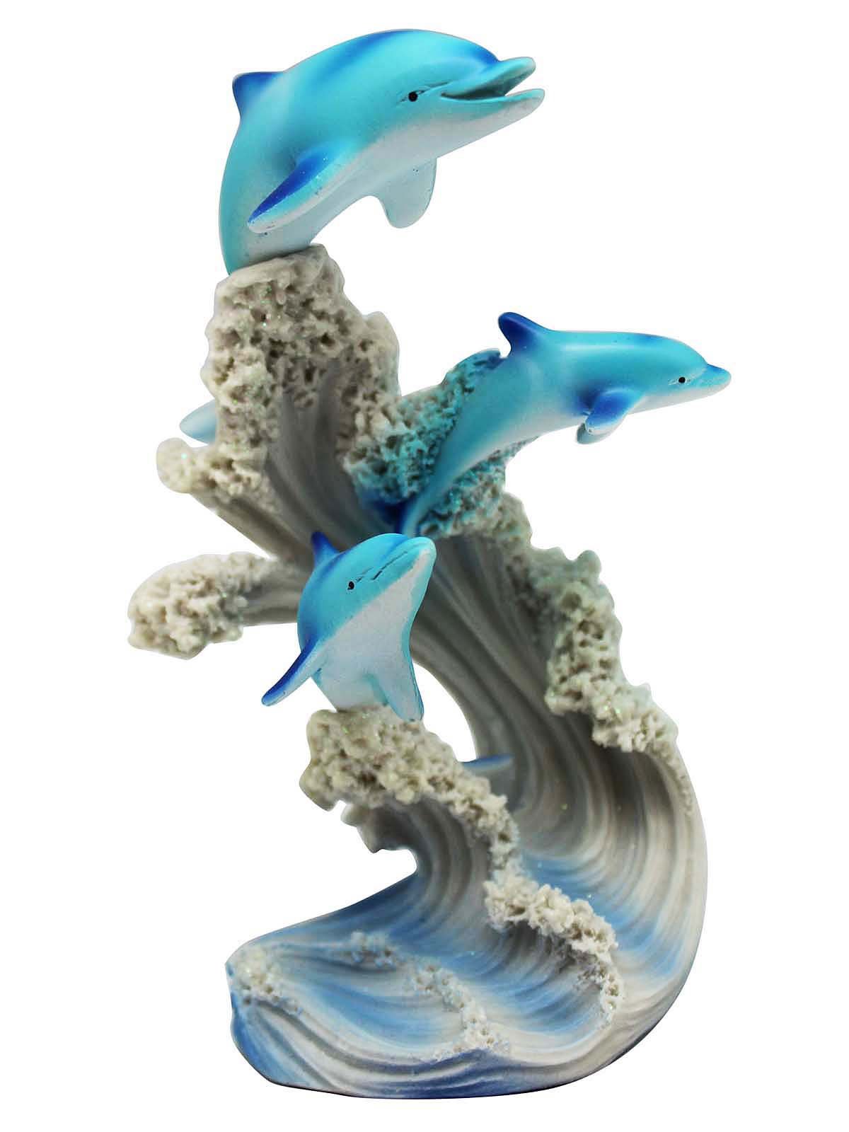 George S. Chen Imports SS-G-90085 Marine Life Three Dolphin Design Figurine Statue Decoration Collection