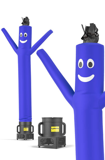 LookOurWay Air Dancers Wacky Waving Inflatable Tube Man Set - 7ft Tall Advertising Air Dancer Waving Man Inflatable Tube Guy with Sky Dancer Blower - Blue