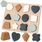 Toyhdayo Toddlers Shape Silicone Puzzle Montessori Learning Shape Toy Board For Baby & Toddler Puzzles Toys Toddler Gifts