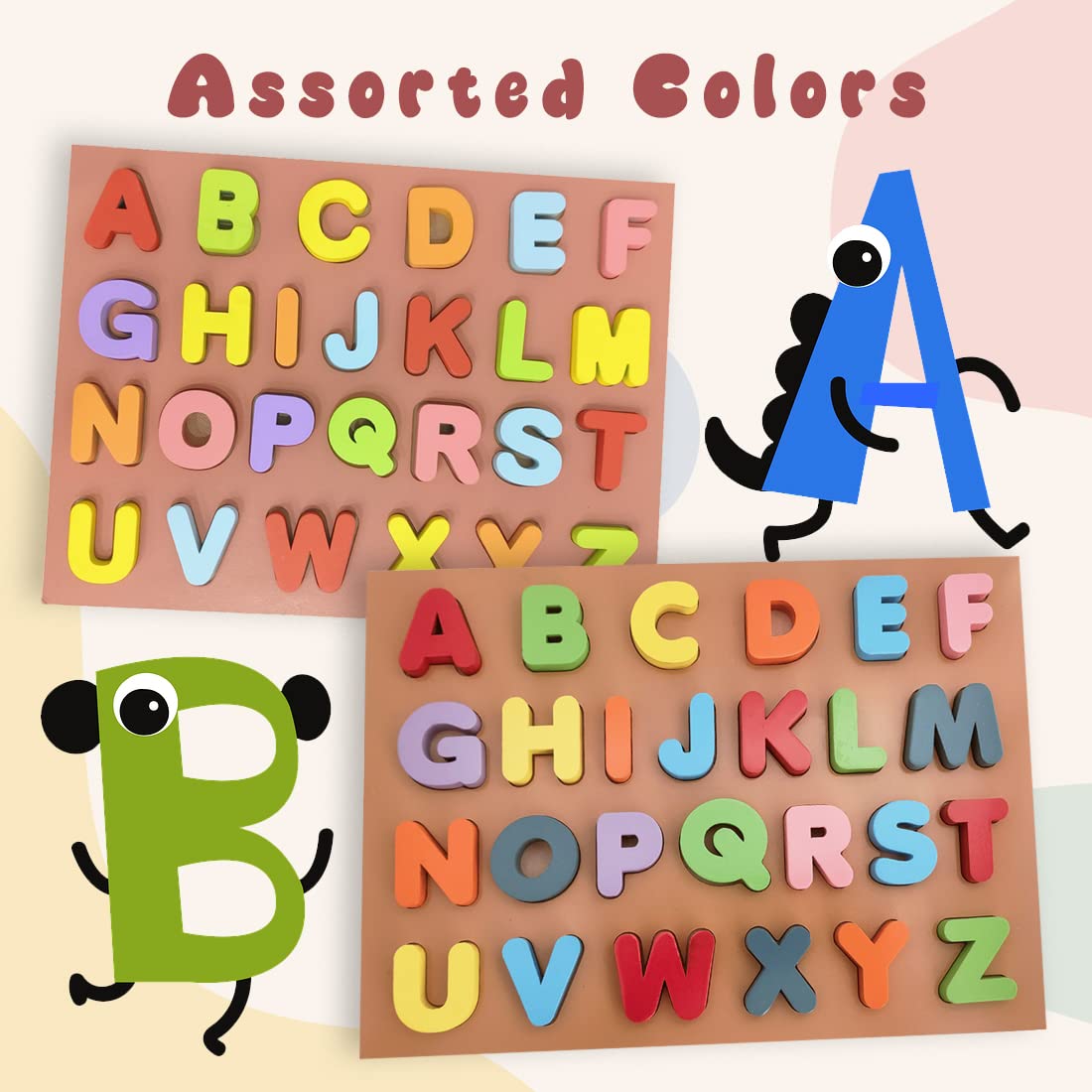 Wembley Wooden Alphabets For Kids Learning Educational Toys For 2 Year Old | Abcd Toys For Kids - Bis Approved Proudly Made In I