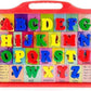 VERYKE Educational Alphabet Slate 2 in 1 to Learn Pictures, Spellings & Alphabets Along with Green Writing Board and Chalk in Mu