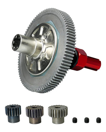 91T Spur Gear Slipper Clutch Set Upgrades Part Compatible with 1/10 Arrma Granite 4X4 550, Senton 4X4 550, Typhon 4X4 550, 91T 4