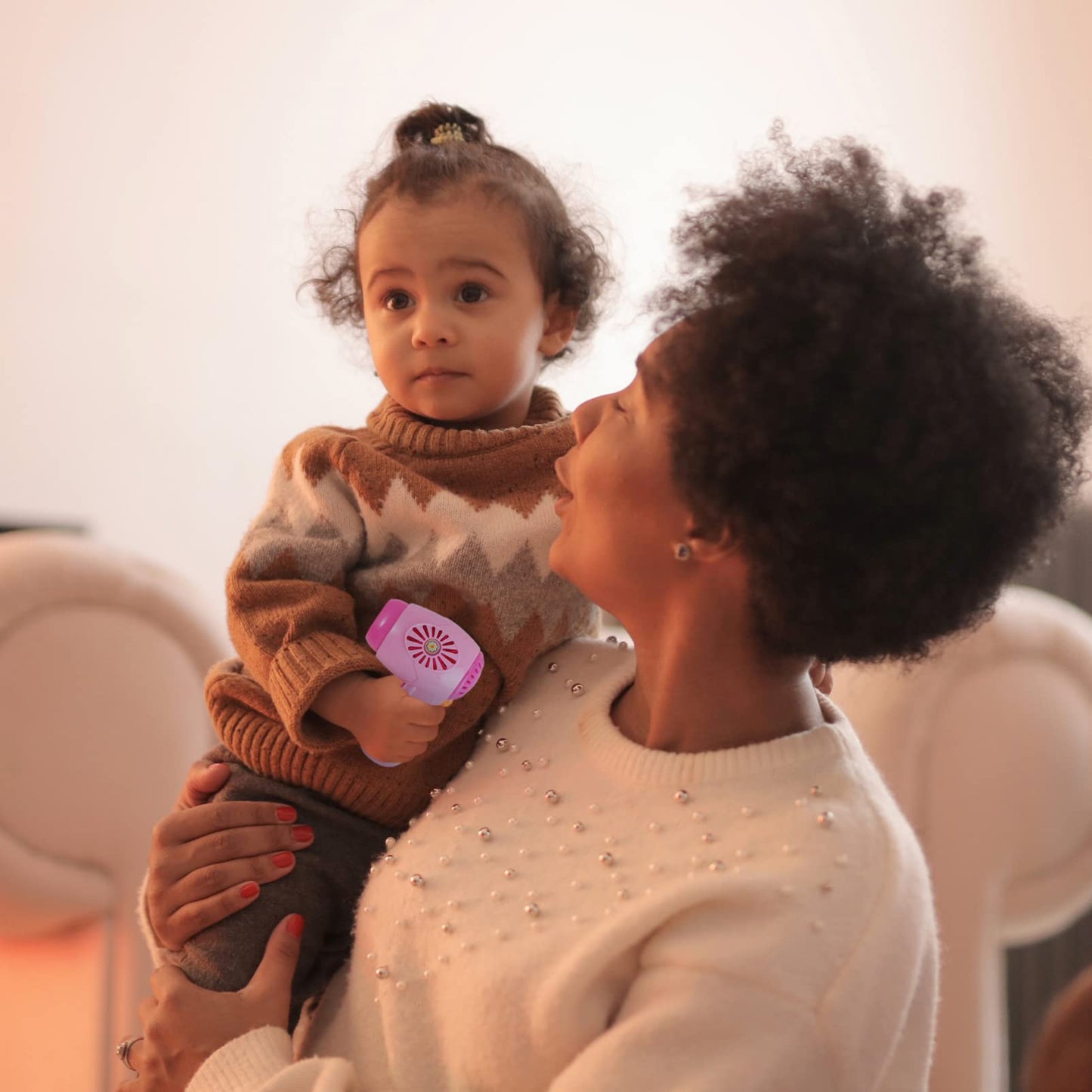 Toyvian Small Doll Hair Dryer: Pretend Play Play Toy for Girls 3-7, Hair Dryer Montessori Kitchen Playset Educational Toys for B