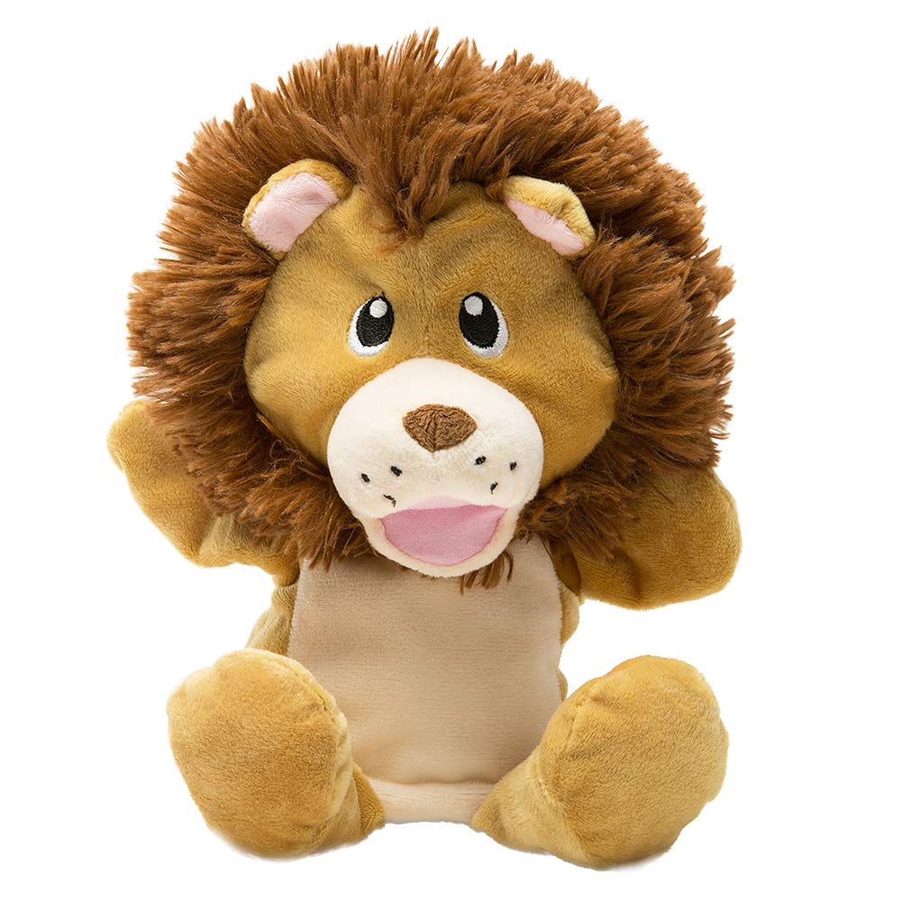 Hollyhome Hand Puppets Lion Plush Animal Zoo Animal Puppets 14 Inches Yellow
