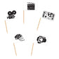 Beistle Movie Set Flag Picks 50 Count