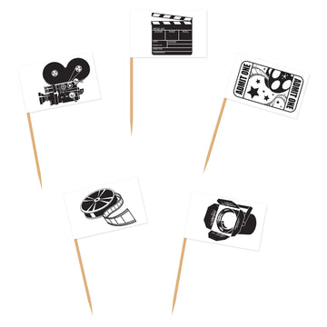Beistle Movie Set Flag Picks 50 Count