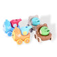 Childlike Behavior | 4 Pcs Car Whistle Toy For Baby - Whistle Inertia Car - Animal-Themed - Plastic Cars With Whistle Function T