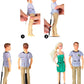 Upvolcora Black Adjustable Dolls Stands 2 Pack Display Holder, 8'' To 12'' Dolls Or Action Figures Shelf, Waist Is 2 To 2.5 Inch