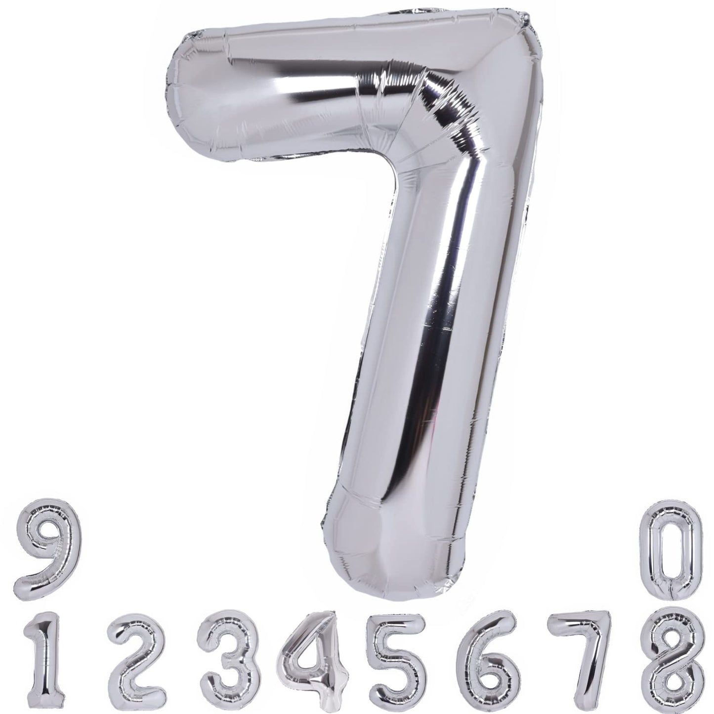 40 Inch Number 17 Balloon Silver Jumbo Giant Big Large Number 17 Foil Mylar Silver Balloons 71Th Birthday Party Anniversary Deco
