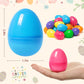 Jumlys 1500 Pcs 2.4'' Plastic Easter Eggs, Empty Fillable Colorful Easter Eggs With Hinge, Perfect For Easter Hunt, Basket Stuff