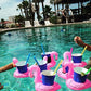 Supoice Inflatable Flamingo Drink Holder 12 Pack - 18x16x16.5cm PVC Coasters for Pool Party, Beverage Cans & Cups, Fun Design