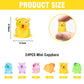 Luminous Mini Capybara Figurines 24 Pieces Colorful Tiny Capybara for Dollhouse Miniatures Car Dashboard Fairy Garden Capybara B