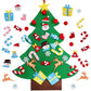 Ourwarm Diy Felt Christmas Tree With Ornaments, 3Ft Felt Christmas Tree For Kids, Xmas Gifts And Christmas Door Wall Hanging Decor