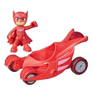 Hasbro Pj Masks Toys Owl Glider Toy Car With Owlette Action Figure, Superhero Toys, Preschool Toys, Pj Masks Toys For 3 Year Old Boys And Girls And Up