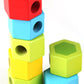 Hape Wooden Counting Stacker Block Set| Number Puzzles Counting Stacking Game For Toddlers 1Y+