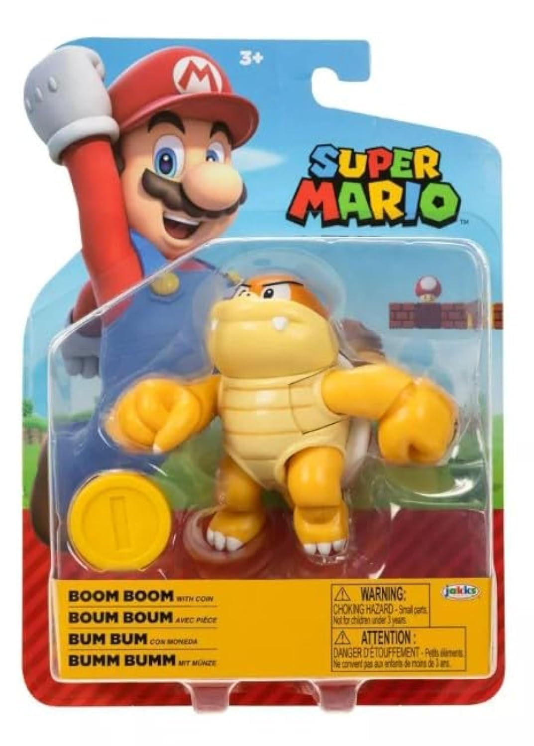 Super Mario 4 inch Action Figure (Boom Boom with Coin)