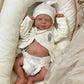 Zero Pam 45 Cm Real Life Reborn Baby Dolls Boy Eyes Closed With Realistic Veins, 18 Inch Lifelike Poseable Anatomically Correct