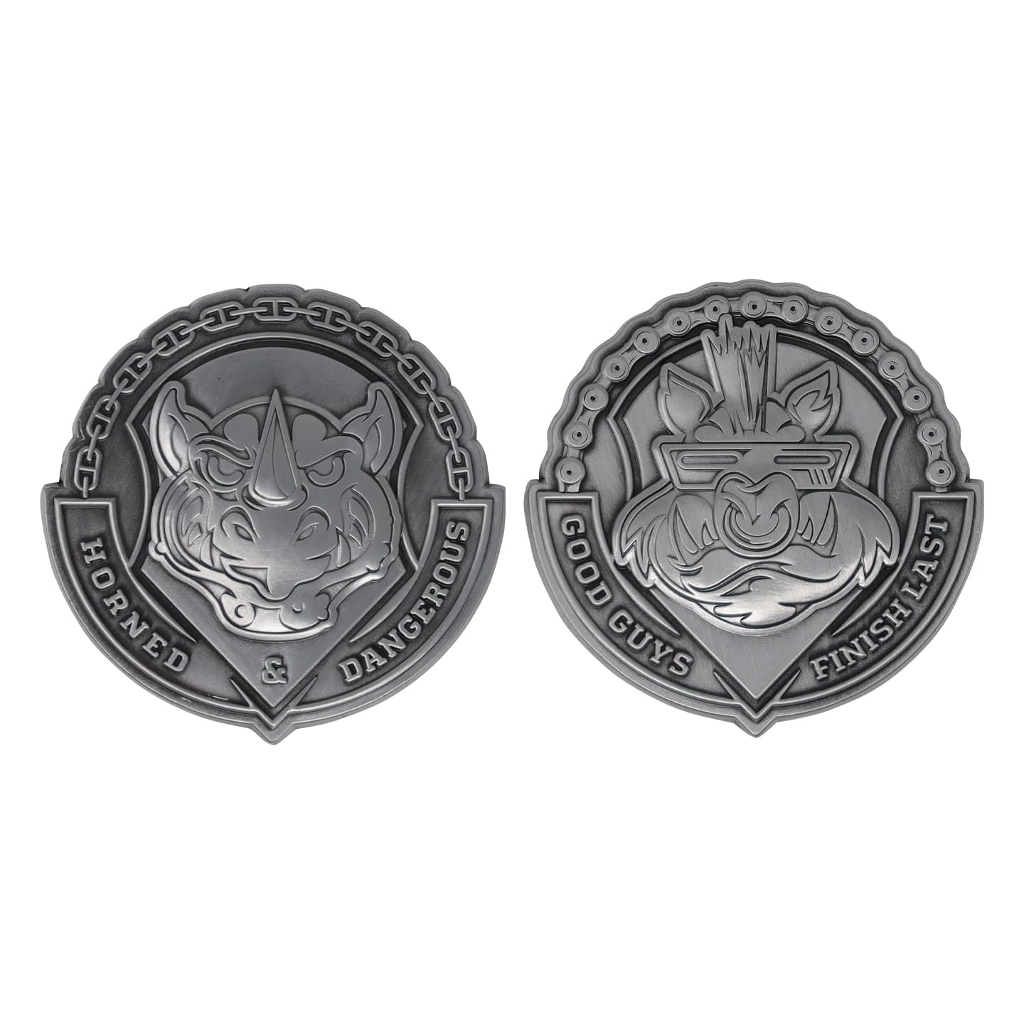 TMNT - Bad Guys - Set de 2 m  daillons   dition limit  e 20x2x6cm