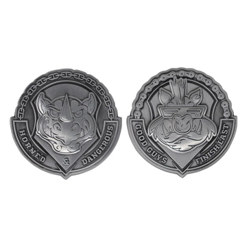 TMNT - Bad Guys - Set de 2 m  daillons   dition limit  e 20x2x6cm